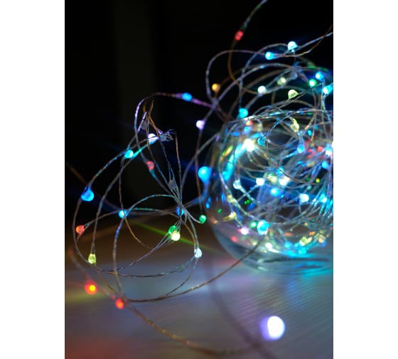 Элетрогирлянда SHLights "Нить",120 супер ярких минидиодов, LDMS120-RGB