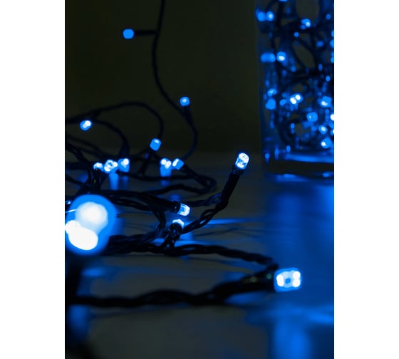 Гирлянда SHLights Нить 120 синих LED, 12 м , 8 реж, внутр ILD200C-GB