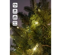 Гирлянда SHLights Нить 20 тепл белых минидиодов, 1,9 м, LDM020WW-BO