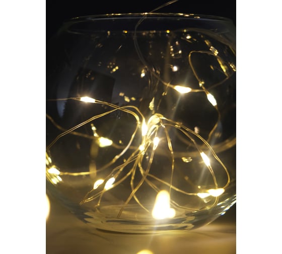 Гирлянда SHLights Нить 20 тепл белых минидиодов, 1,9 м, LDM020WW-BO