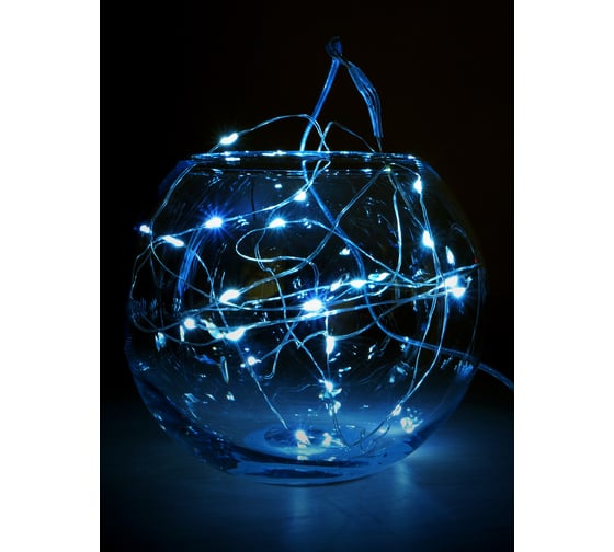 Гирлянда SHLights Нить 20 белых минидиодов, 1,9 м, на батарейках, LDM020W-BO