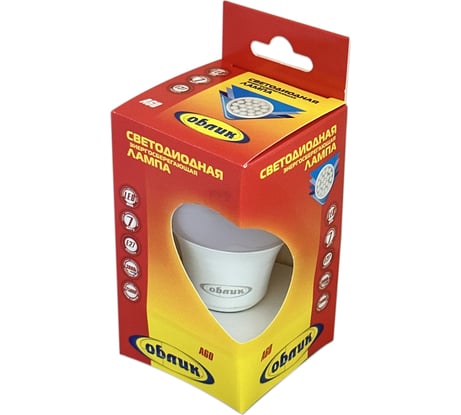 Лампа LED Облик 7Вт A60 Е27 230v 3000k 7678