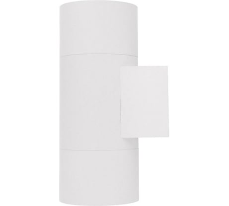 Фасадный светильник General Lighting Systems двойной GU10, 170х100х70мм, металл, круг, белый IP20 GWL-2MR16-M-IP20 661323