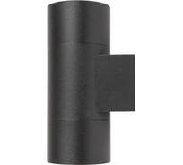 Фасадный светильник General Lighting Systems двойной GU10, 170х100х70мм, металл, круг, черный IP20 GWL-2MR16-M-IP20 661325