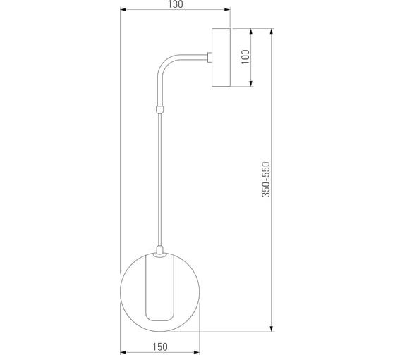 Настенный светильник Eurosvet 50258 led дымчатый a065593