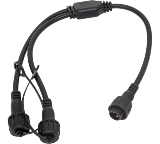 Разветвитель TEAMPROF 2 pin, 1-2, чёрный TPF-SC2/1-2-B 1