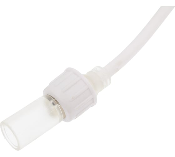 Переходник TEAMPROF нить - дюралайт, белый (ТРИ ЧАСТИ) TPF-EC2-015-S-DL-W