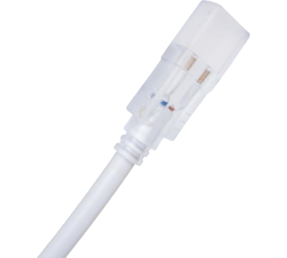 Переходник TEAMPROF нить - гибкий неон, белый (ТРИ ЧАСТИ) TPF-EC2-015-S-FX-W