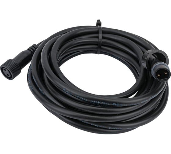Удлинитель TEAMPROF 5 м, 2 pin, чёрный TPF-EC2-5-B