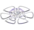 Люстра Schaffner Real led 186w+30w 39421-6+3-DA-TL Chrome 1