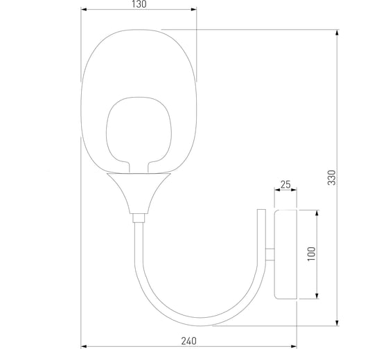 Настенный светильник Eurosvet 70218/1 латунь a064796