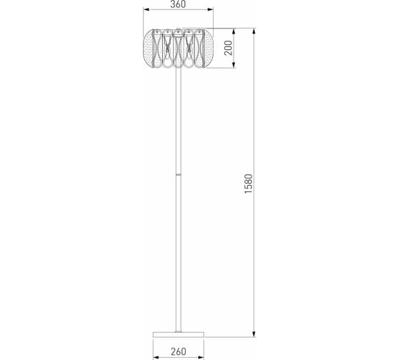 Напольный светильник Bogate's 01125/3 латунь a064819