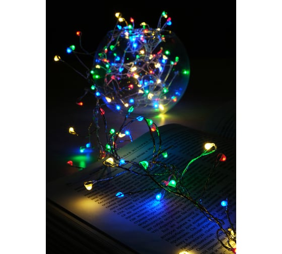 Гирлянда SHLights Фейерверк, 200 мульти минидиодов, LDM-200-FC-M-E