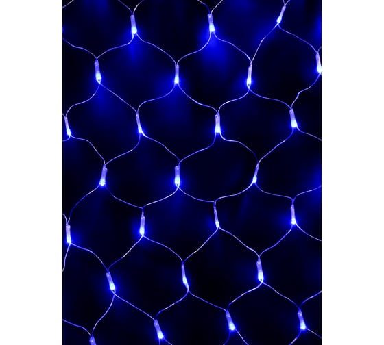 Уличная гирлянда SHLights Сетка, 300 LED синих, 2x1,5 м, NTLD300-B-E