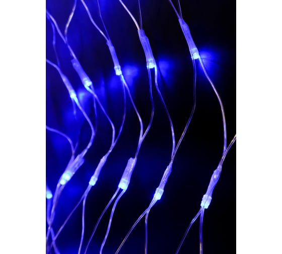 Уличная гирлянда SHLights Сетка, 300 LED синих, 2x1,5 м, NTLD300-B-E