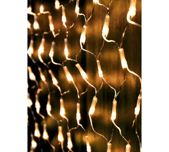 Уличная гирлянда SHLights Сетка 10% миг 144 LED, 1,5x1м, NTLD144-WW-E-F