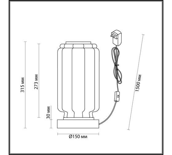 Настольная лампа ODEON LIGHT LED 10W JAM 5408/10TL