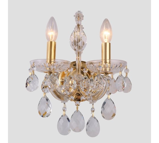 Бра Crystal lux Isabel AP2 Gold/Transparent