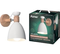 Настенный светильник RITTER бра, VOLANTE, 2м, 1хЕ27, металл, белый/дерево, , 52593 6