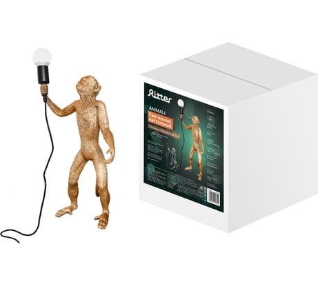 Декоративный светильник RITTER ANIMALI 1хЕ27, золото 52751 4