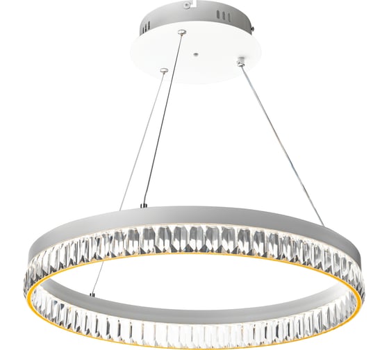 Потолочная люстра RITTER LED диммер LUCIDO ДУ 3 режима O500x1000 60Вт 2550К/3350К/4550К 18м бел 52934 1