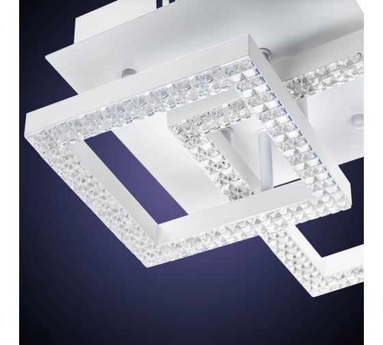 Потолочная люстра RITTER LED диммер SERENITA ДУ 3 режима 310x310x130 60Вт 18м бел 52936 5