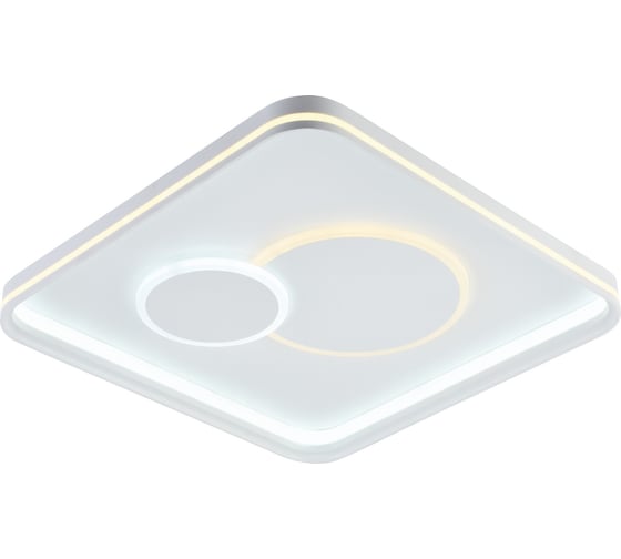 Потолочная люстра RITTER LED диммер GALASSIA ДУ 480x480x75 80Вт 2700+6400/4200/6400+2700 30м бел 51663 1