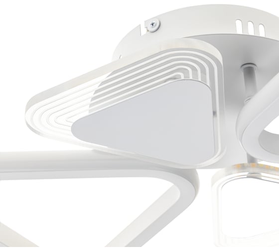 Потолочная люстра RITTER LED диммер NUVOLA с ДУ, 3 режима, 500x335x100, 72Вт, 22м, белый, , 52938 9