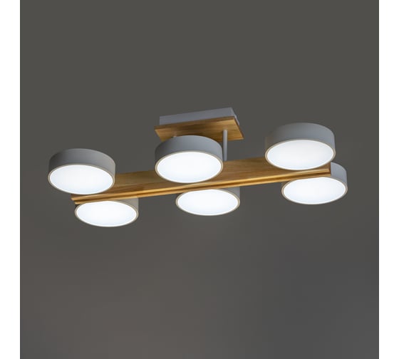 Потолочная люстра RITTER LED диммер SCANDIA ДУ 650x330x177 90Вт 2700K/4200K/6400K 34м бел/дер 51627 3
