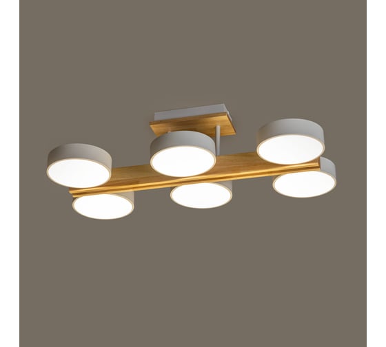Потолочная люстра RITTER LED диммер SCANDIA ДУ 650x330x177 90Вт 2700K/4200K/6400K 34м бел/дер 51627 3