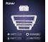 Потолочная люстра RITTER LED диммер LUCIDO ДУ D600x1000 284Вт 2700+6400/4200/6400+2700 86м бел 51646 4 1