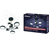 Потолочная люстра RITTER LED диммер NOTTE ДУ 3 режима O640x330 84Вт 2700К/4200К/6400К 28м чер/зол 51633 4