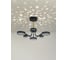 Потолочная люстра RITTER LED диммер NOTTE ДУ 3 режима O640x330 84Вт 2700К/4200К/6400К 28м чер/зол 51633 4 13