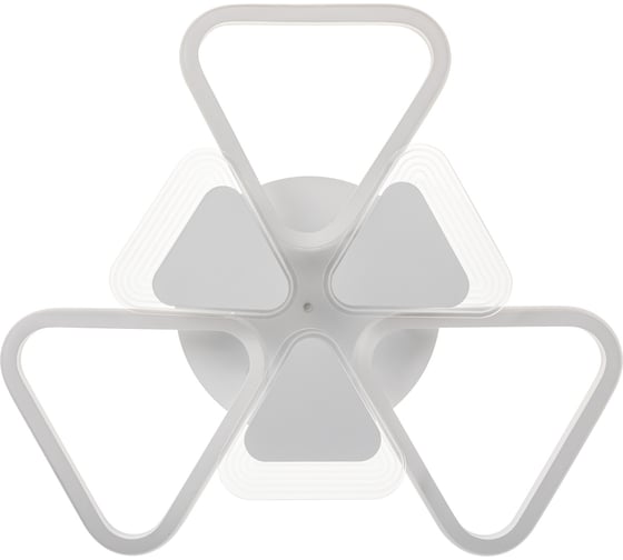 Потолочная люстра RITTER LED диммер NUVOLA с ДУ, 3 режима, 563x500х135, 108Вт, 33м, белый, 52939 6
