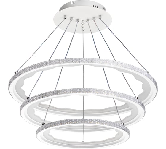 Потолочная люстра RITTER LED диммер LUCIDO ДУ O600x1000 254Вт 2700+6400/4200/6400+2700 77м бел 51645 7