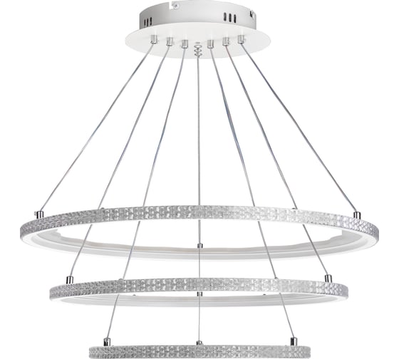 Потолочная люстра RITTER LED диммер LUCIDO ДУ O600x1000 254Вт 2700+6400/4200/6400+2700 77м бел 51645 7