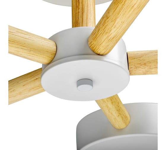 Люстра RITTER LED диммер SCANDIA с ДУ 3 режима 580x160 75Вт 2700/4200/6400 28м бел/дер 51591 7