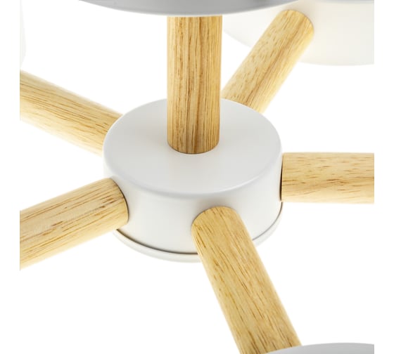 Люстра RITTER LED диммер SCANDIA с ДУ 3 режима 580x160 75Вт 2700/4200/6400 28м бел/дер 51591 7