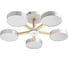Люстра RITTER LED диммер SCANDIA с ДУ 3 режима 580x160 75Вт 2700/4200/6400 28м бел/дер 51591 7 2