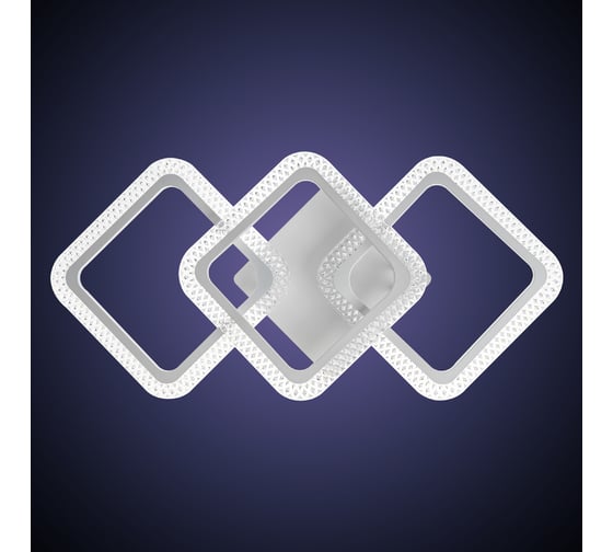 Потолочная люстра RITTER LED диммер LOSANGA ДУ 3 режима 685x325x120 78Вт 3000К/4200К/6300К 24м бел 52926 6