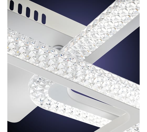 Потолочная люстра RITTER LED диммер LOSANGA ДУ 3 режима 685x325x120 78Вт 3000К/4200К/6300К 24м бел 52926 6