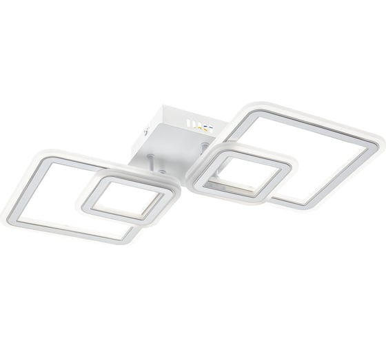 Потолочная люстра RITTER LED диммер SERENITA ДУ 3 режима 650x320x85 84Вт 26м, белый/хром 52935 8