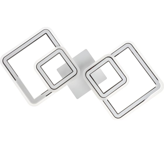 Потолочная люстра RITTER LED диммер SERENITA ДУ 3 режима 650x320x85 84Вт 26м, белый/хром 52935 8