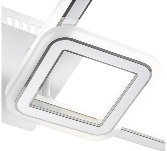 Потолочная люстра RITTER LED диммер SERENITA ДУ 3 режима 650x320x85 84Вт 26м, белый/хром 52935 8