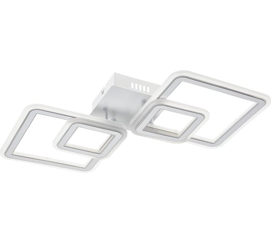 Потолочная люстра RITTER LED диммер SERENITA ДУ 3 режима 650x320x85 84Вт 26м, белый/хром 52935 8