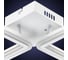 Потолочная люстра RITTER LED диммер SERENITA ДУ 3 режима 650x320x85 84Вт 26м, белый/хром 52935 8 7