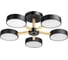 Люстра RITTER LED диммер SCANDIA с ДУ 3 режима 580x160 75Вт 2700/4200/6400 28м чер/дер 51592 4 2