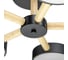 Люстра RITTER LED диммер SCANDIA с ДУ 3 режима 580x160 75Вт 2700/4200/6400 28м чер/дер 51592 4 4