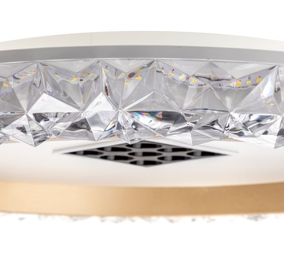 Люстра RITTER LED диммер GALASSIA с ДУ 3 режима 500x80 70Вт 2700/4200/6400 24м бел/зол 51578 8