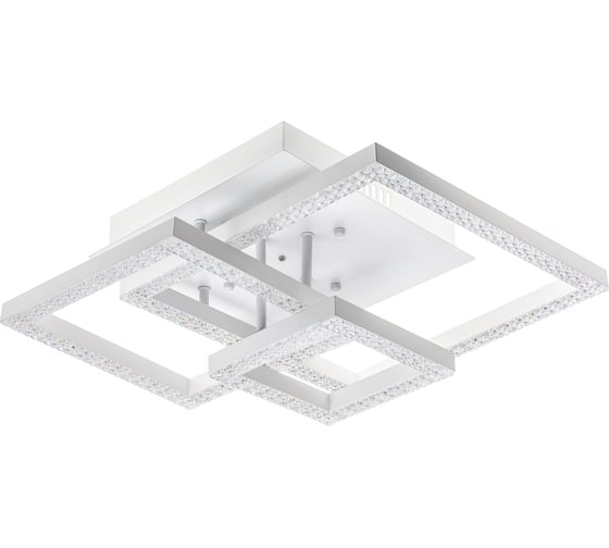 Потолочная люстра RITTER LED диммер SERENITA ДУ 3 режима 405x405x170 108Вт 33м бел 52937 2
